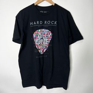 Hard Rock Cafe Graphic T-Shirt Nashville All Is One Black Short Sleeve Unisex XL